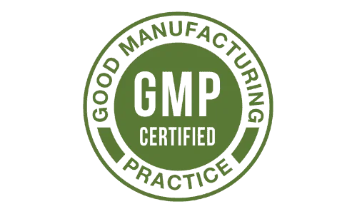 GMP Certified logo for LightSteps Pro, indicating that the product is manufactured following Good Manufacturing Practices for quality and safety.