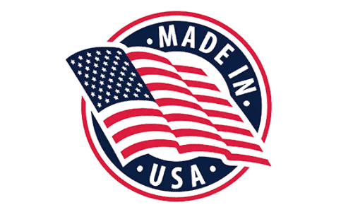 Made in USA logo for LightSteps Pro, highlighting the product's manufacturing in the United States for quality and reliability.