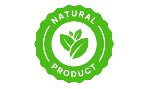All Natural logo for LightSteps Pro, emphasizing the use of 100% natural ingredients in the weight loss supplement for a healthier approach.